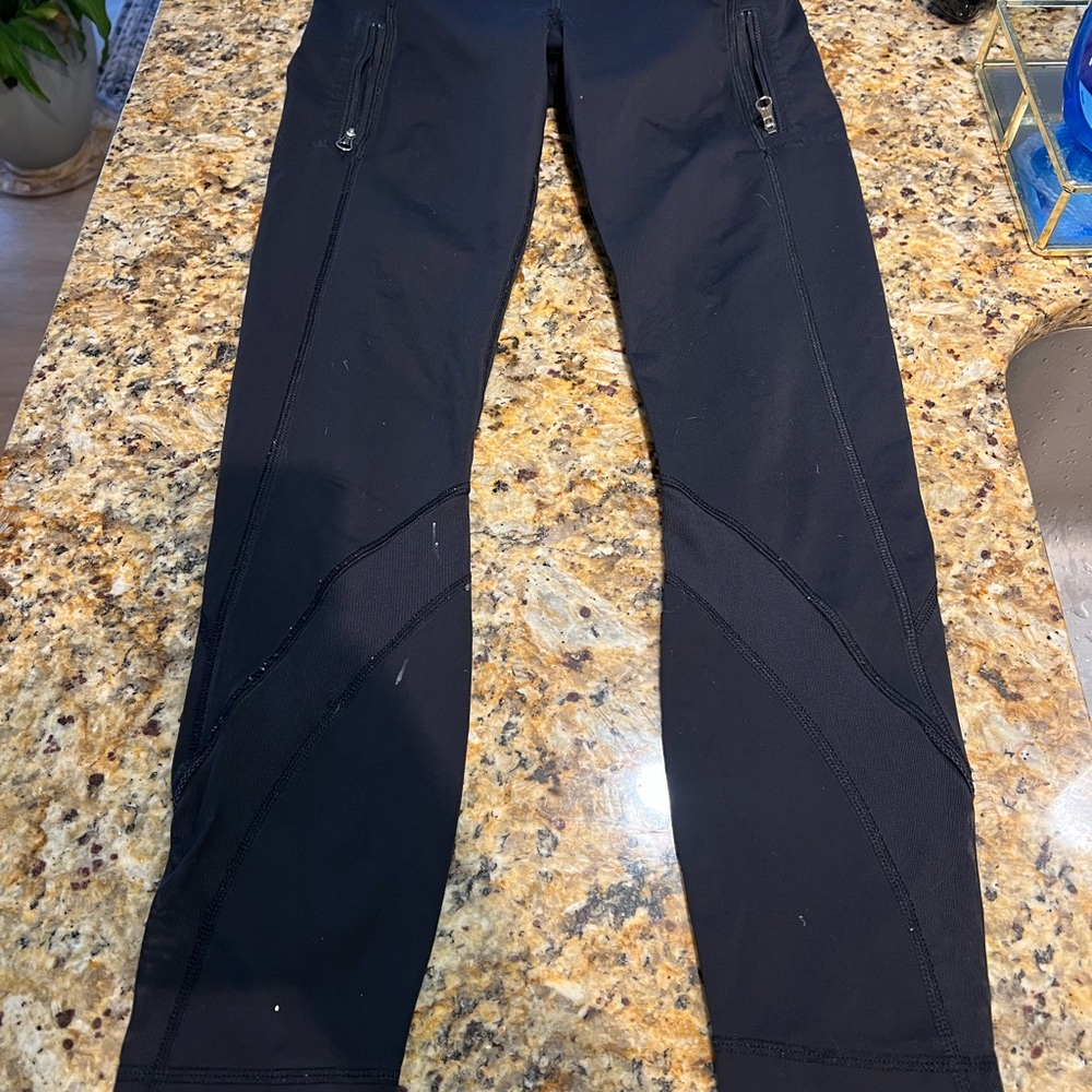 lululemon athletica Black Performance Leggings with Zip Pockets